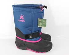 Kamik Kids Rocket Snow Winter Boots Size 6 Light Navy Blue Waterproof Insulated