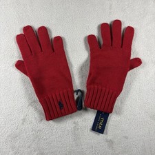 Polo Ralph Lauren Polo Bear Gloves Size 8-20 Fall Red NWT 