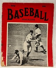 July 1938 Baseball Magazine Frank Crosetti Yankees & Bruce Campbell Indians