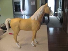 Vintage Louis Marx Horse Thunderbolt Palamino 13" Johnny West 1973 Toy #2