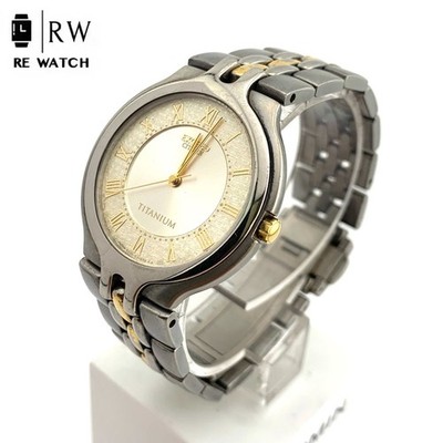 Citizen Explode TITAN 0330 Watch Quartz Titanium Used from Japan