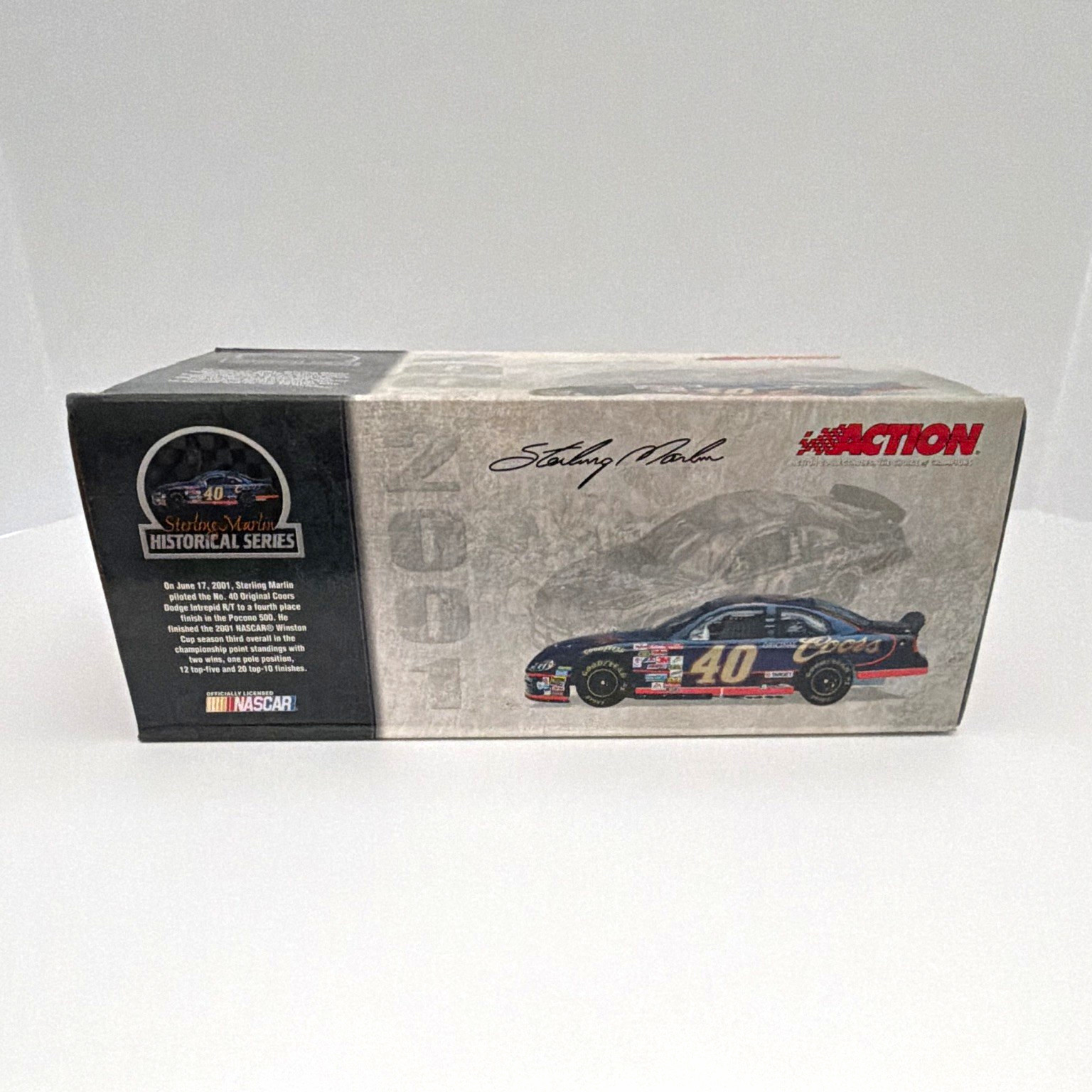 Action 1:24 2001 Dodge Intrepid R/T Sterling Marlin NASCAR Limited Coors COA