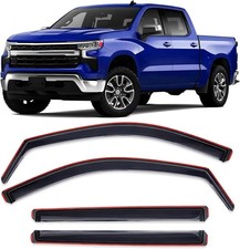 In-Channel Window Rain Guards Fit for Chevy Silverado 1500/GMC Sierra 1500 2019-