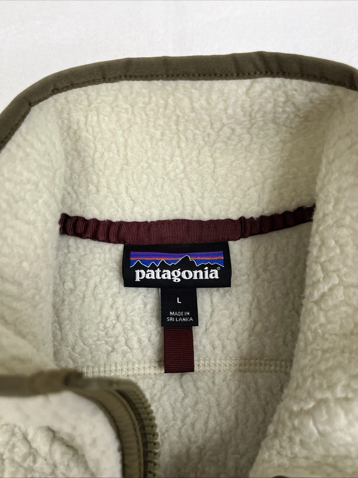Colete Patagonia W’s Retro Pile 22825 Creme/Castanho Lã Tamanho Grande - Imagem 4 de 4