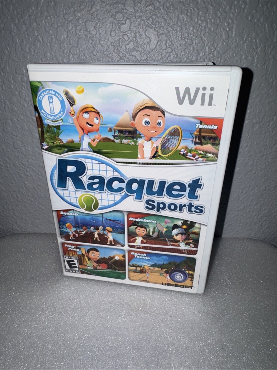 Racquet Sports (Nintendo Wii) Tennis Badminton Ping Pong- Complete