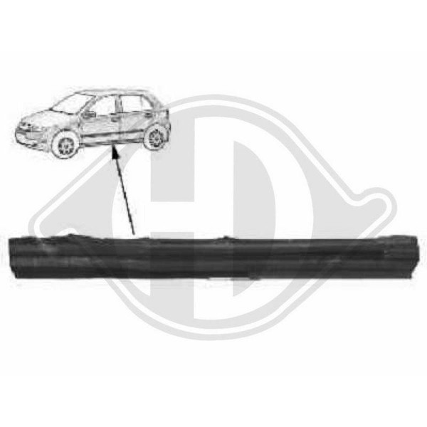 Einstiegsblech Diederichs 9690041 FüR Skoda Links-image
