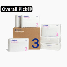 Coterie Ultra-Soft Diapers. 6-Pack Size 3 14-24 lbs