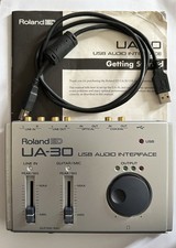 Roland ED UA-30 USB Audio Interface with USB Cable and Manual