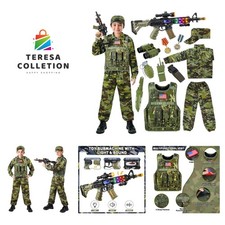 Kids Army Costume for Boys, Military Soldier Costume with Army Toys, Boys Hal...