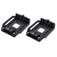 Plastic CPU Fan Stand Bracket Base Socket Black 2pcs for AMD AM2 AM3 AM2 AM3 