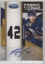 2011-12 Certified Jersey Number Signatures 23/25 Nathan Gerbe #22 Auto 0c3