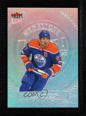2022 Upper Deck Fleer Ultra Medallions Platinum 99/100 Connor McDavid #M-7 0o66
