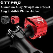 Bicycle Mobile Phone Rack Holder Aluminum Alloy Ring Shaped Mountain MTB Cycling