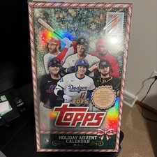 2025 Topps Baseball SEALED HOLIDAY ADVENT CALENDAR BOX