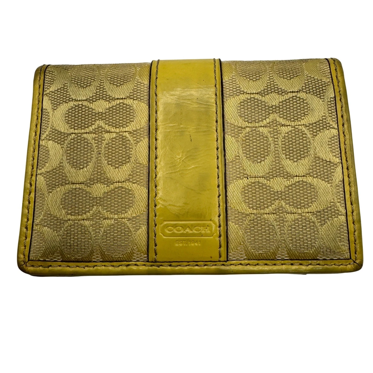 Coach Leather Yellow Wallets for Women for sale | eBay