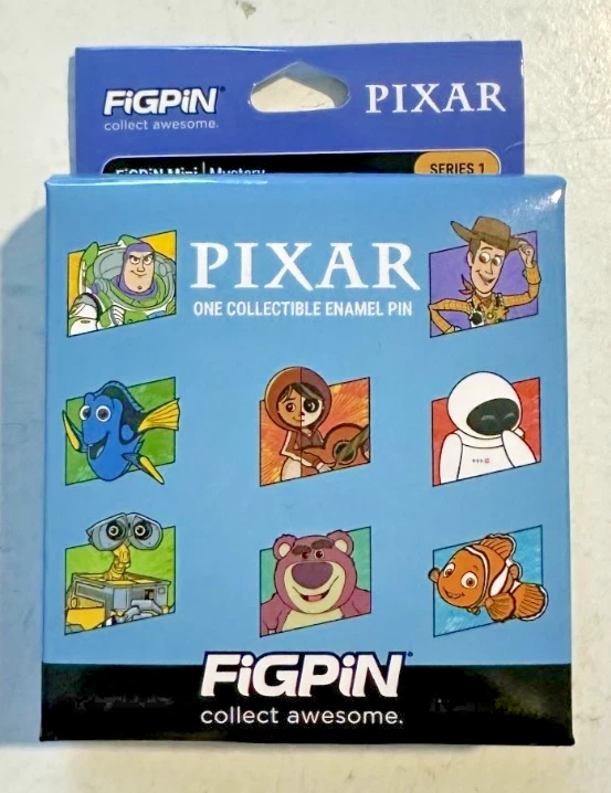 DISNEY PIN PIXAR UNOPENED BOX FIGPIN SERIES 1 MYSTERY TOY STORY WALL-E COCO BALL