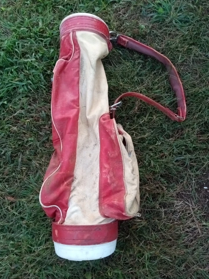 Carrito de golf Dunlop vintage retro antiguo rojo usado usado Foto 4 de 4