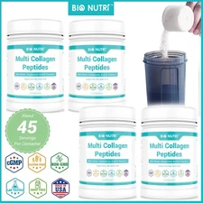 Lot 16OZ Multi Collagen Protein Powder Hydrolyzed Acid Peptides I II III V X