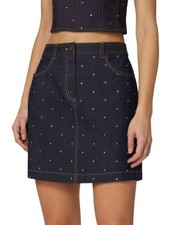 Cinq A Sept Ditsy Rhinestone Lynette Mini Skirt Size 2