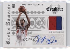 2014-15 Panini Excalibur Rookie Rampage KJ McDaniels #21 Auto x5u