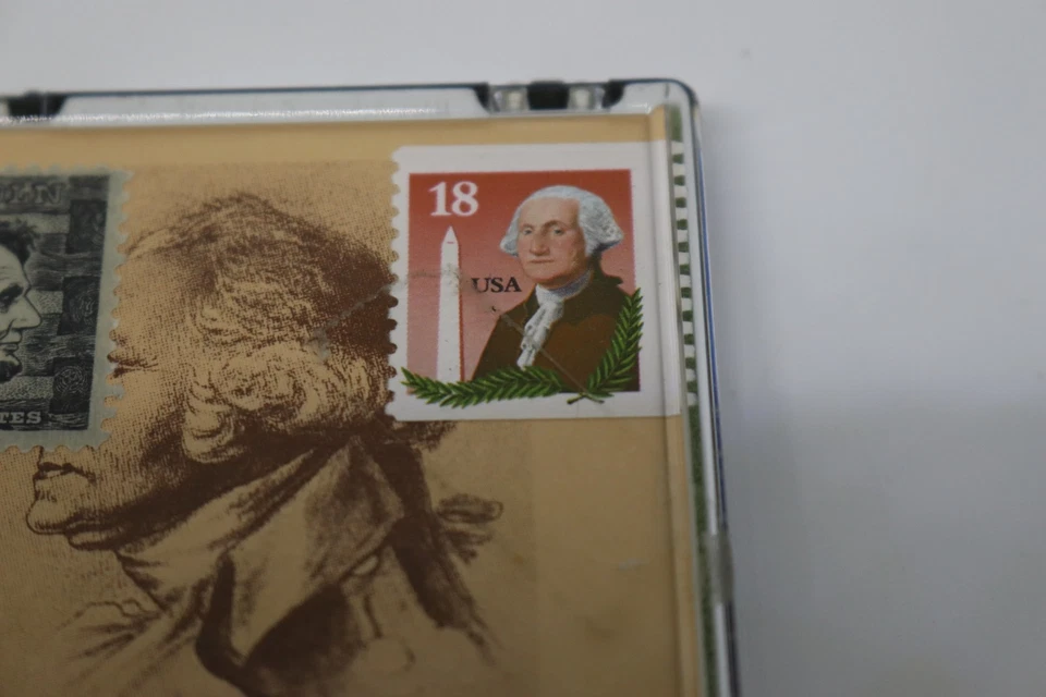 Estampilla réplica de plata de George Washington y estampillas vintage de George Washington Foto 3 de 4