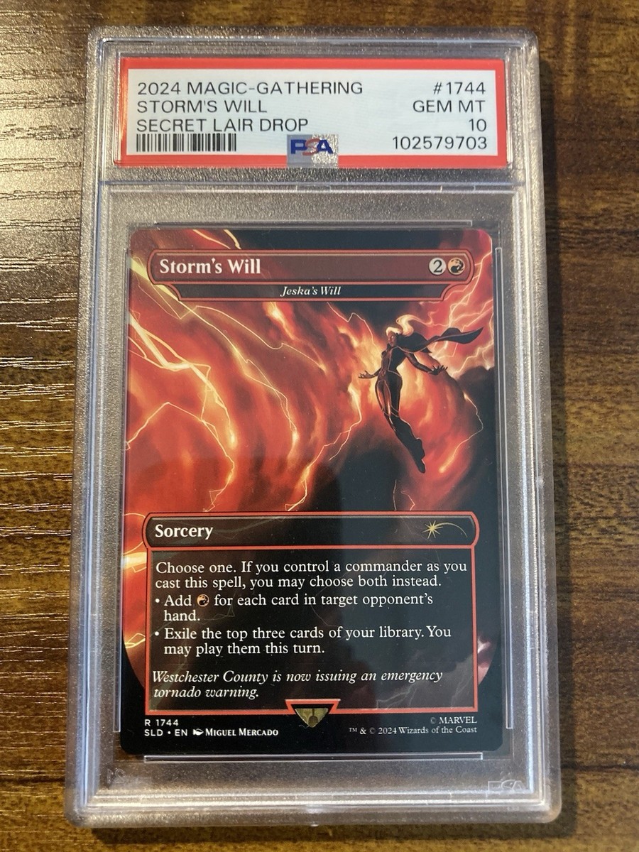 MTG✨STORM'S WILL (Jeska's Will)✨SLD X MARVEL Storm PSA 10 RARE