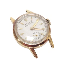 Rolex Precision 18Kt Yellow Gold 18 Rubies Manual Wind Watch Head Does Not Run