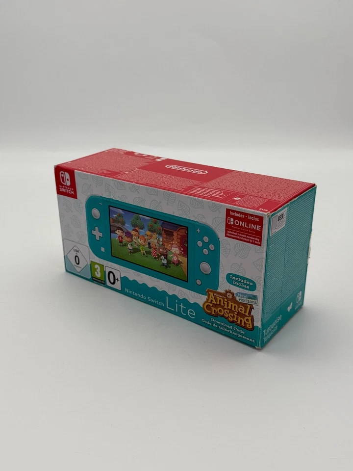 Nintendo Switch Lite Animal Crossing Edition guter Zustand getestet OVP - Bild 2 von 4