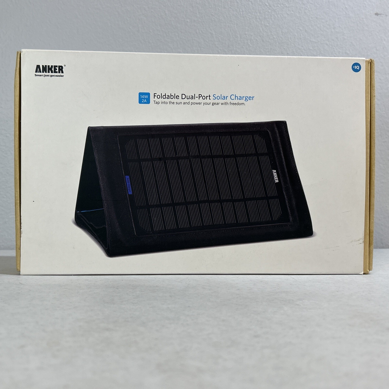 Anker 14W Foldable Dual‑Port Solar Charger PowerIQ USB Pan