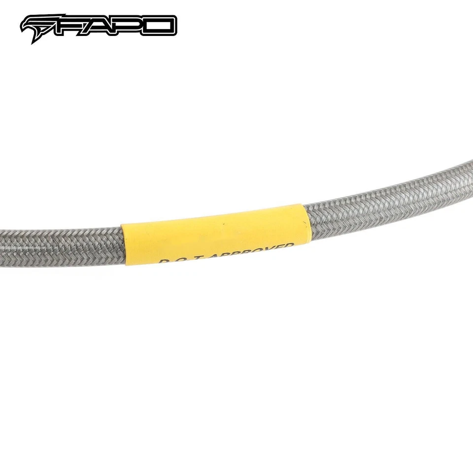 Línea de freno extendida FAPO TRASERA para Ford F150 Bronco 1980-1996 elevación de 4-6" PTFE SS Foto 2 de 4