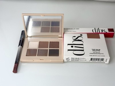 Dibs Beauty Eye Shadow Palette In Coffee In Hand & Tell Me More Lip Line 03 New