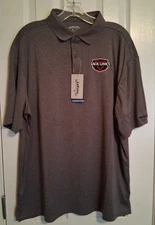 NWT Jack Links Jerky Logo Mens Gray Polo Golf Shirt LaKota XL MS5