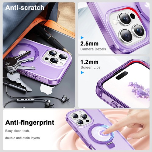 For iPhone 16 15 14 13 Pro Max Plus Magsafe Magnetic Case Full Body Phone Cover - Picture 41 of 42