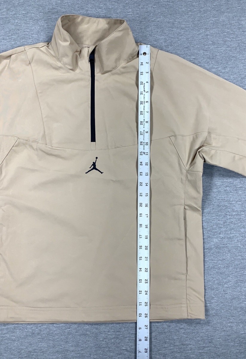 Jordan Sport Woven 1/4 Zip Golf Jacket Khaki Tan DZ0553-200 Jordan Sport Woven 1/4 Zip Golf Jacket Khaki Tan DZ0553-200