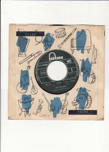 RARE SP JUKE BOX-LES TROGGS-WITH A GIRL LIKE YOU-FONTANA-FRENCH - Photo 1/2