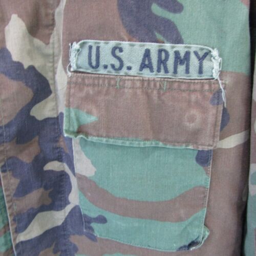 Vintage U.S. Army Camouflage Field Jacket Men's Size Large Long Camo Chore Coat - Bild 2 von 11