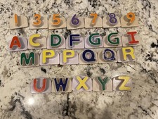 Lot Of 25 leap frog Fridge phonics Numbers Letter Magnetic Capital