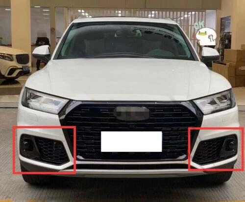 1Pair For 2018-2020 Audi Q5 Front Bumper Grille Fog Light Cover With ACC Refit - Picture 5 of 7