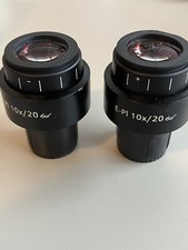 Pair Of ZEISS 444232 / E-PL Plan 10X/20 Widefield Microscope Eyepieces 30mm