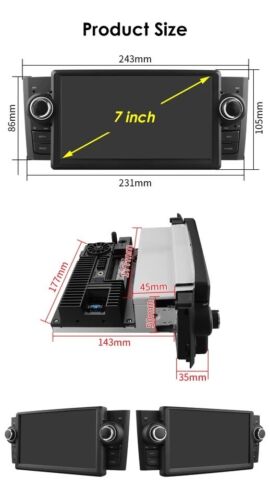 Autoradio FIAT Grande Punto 2007-2012 7”Android 13 CarPlay Wireless-AndroidAuto. - Bild 12 von 12