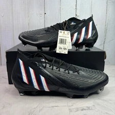 Adidas Predator Edge.1 FG Mens Sz 12.5 Soccer Cleats Black Red Blue HO2935 New