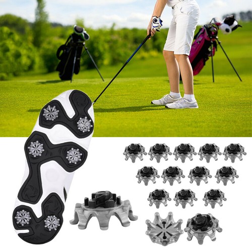 14pcs/28pcs/56pcs Gray Black Golf Shoe Spikes Small Metal Thread Spikes Cleats - Picture 5 of 13