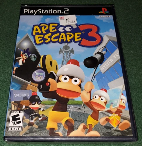 Sony PlayStation PS2: APE ESCAPE 3 Factory Sealed USA Black Label CHEAPEST NEW!