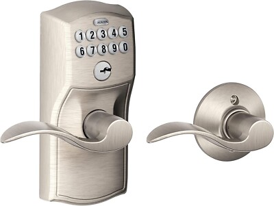 Schlage FE575 CAM 619 ACC Camelot Keypad Lock & Accent Lever Electronic Keyless