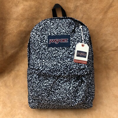 JanSport Superbreak One JS00T15W58F BLACK NOISE NWT Authentic