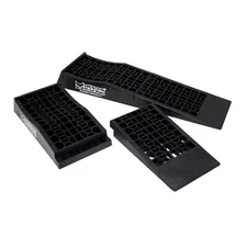 Megan Racing Black Low Profile High Strength Plastic Drive-On Ramps Set of 2