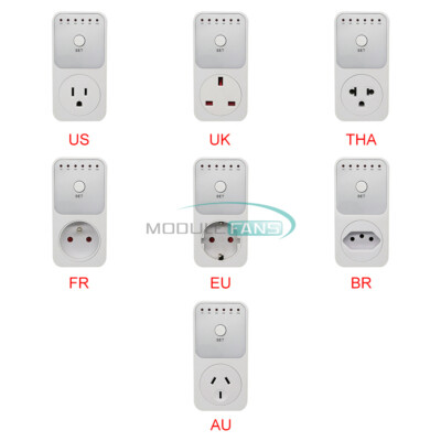 Smart Control Countdown Timer Switch Auto Shut off Outlet Plug-in Socket