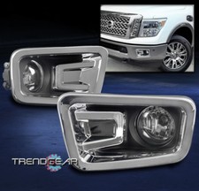 For 2016-2019 Titantitan Xd Front Bumper Fog Lights Lamps Chrome Wbezelswitch