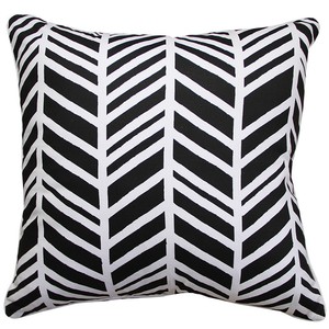 Women's by Cabin Co Interiors Geo Chevron Cushion Cover in Black 