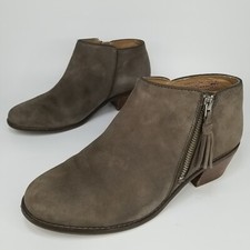 Vionic Serena Women's Ankle Boots size 6.5 Greige Suede Leather